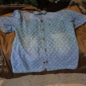 Blue Designer Kids Shirt